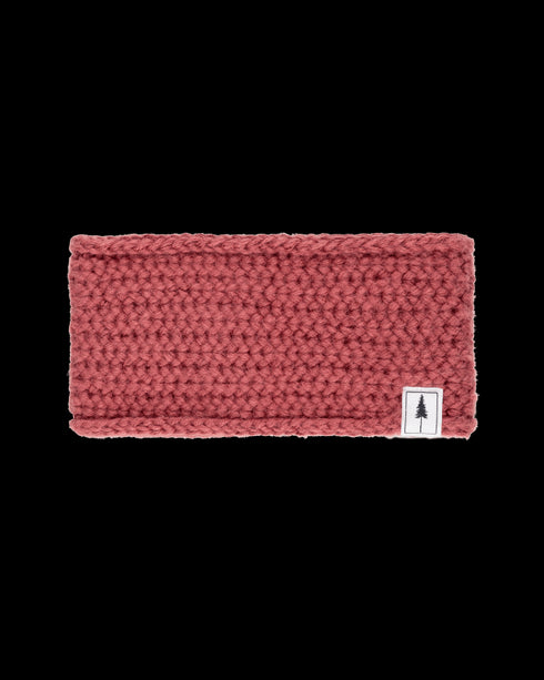 TreeHeadband Knitted Fleece Blush